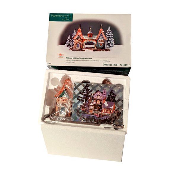 *UNOPENED* Welcome To Elf Land Gateway Entrance Department 56 Figurine - Picture 3 of 3